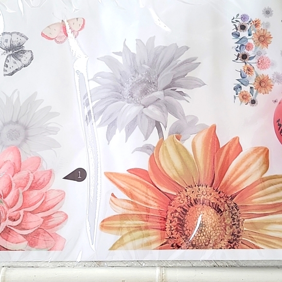 Adecns Garden Flow Room Decor Flowers Two 30 x 11 Sheets (NIB) - Picture 6 of 9